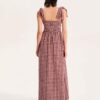 Rosy Picnic Maxi Dress