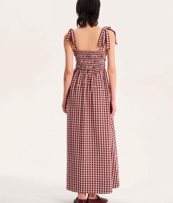 Rosy Picnic Maxi Dress