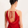 Kiki Flame Cowl Dress