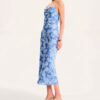 Tideprint Cowl Dress
