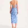 Tideprint Cowl Dress
