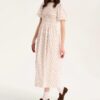 Petal Puff Midi Dress