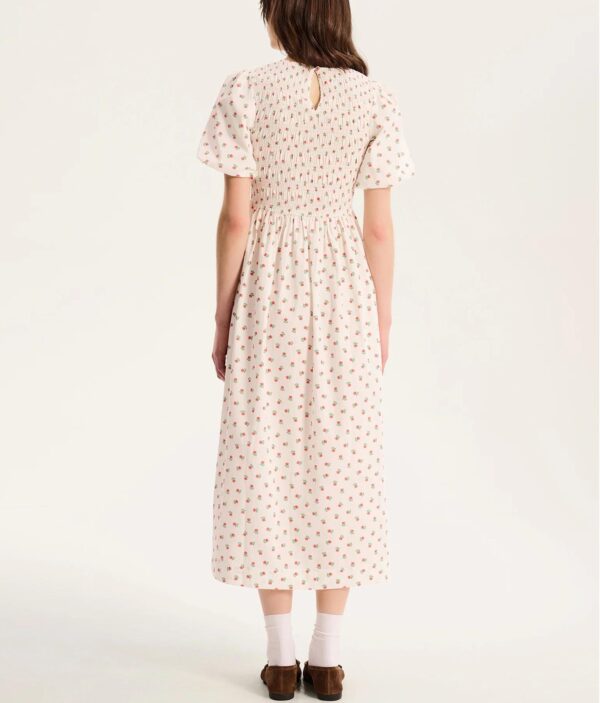 Petal Puff Midi Dress